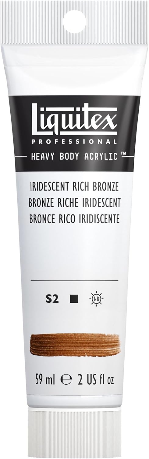 Liquitex Professional Heavy Body Acrylic Paint, 2-oz (59ml) Tube, Iridescent Rich Bronze