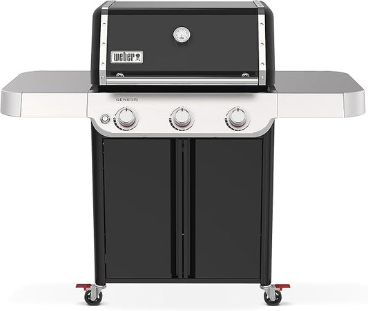 Weber Genesis E-315 Liquid Propane Gas Grill for Outdoor Cooking, 3 Burners, Black