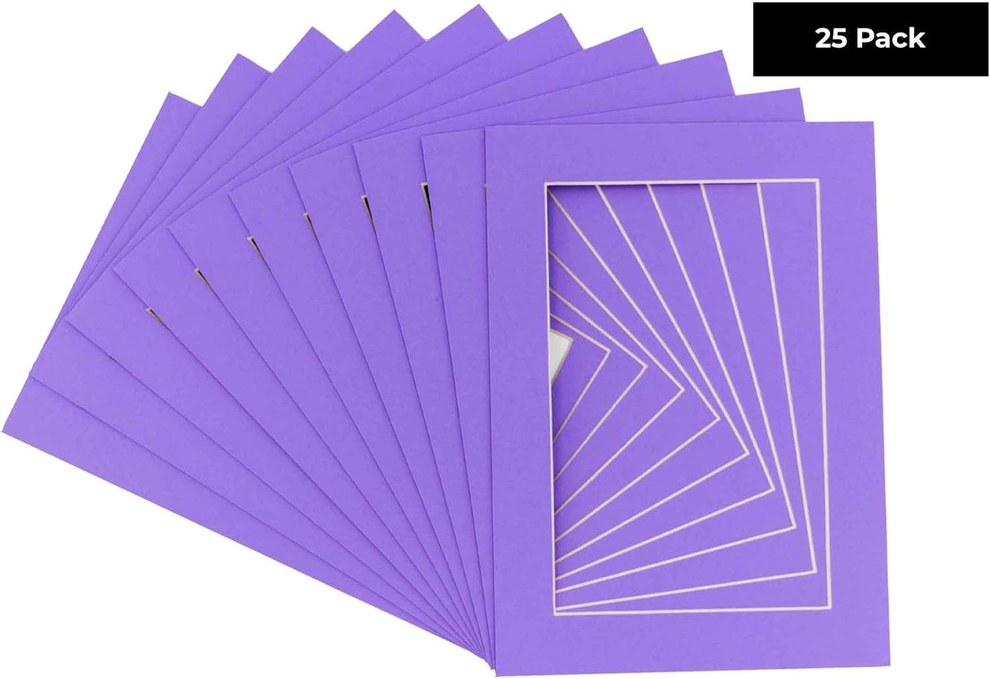 11x14 Mat for 8.5x11 Photo - Precut Light Purple Picture Matboard for Frames Measuring 11 x 14 Inches - Bevel Cut Matte to Display Art Measuring 8.5 x 11 Inches - Acid Free Pack of 25 MATS