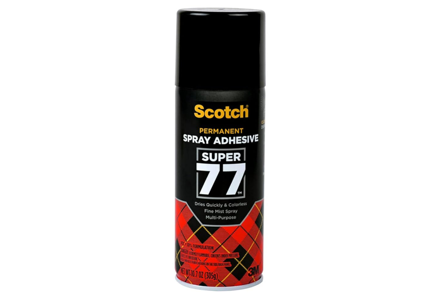 Scotch Super 77 Multipurpose Adhesive Spray, Bonds to Fabric, Cardboard, Plastic, Metal, Wood, Felt, and More, 10.7 Ounces (7716)