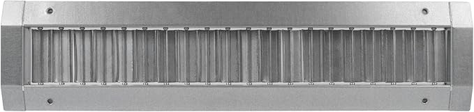 Repa Market 17" x 3" Inch Air Exhaust Grille for Round Ducts - Adjustable Louvre Blades - Galvanized Air Supply Vent Cover - Side Fit Round Surface Canal Ducting from 6.30" to 15.74" Inches
