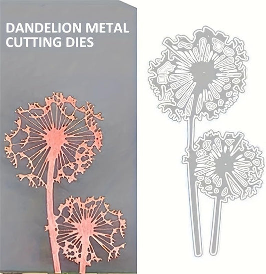 Lapoo Flowers Metal Cutting Die for Scrapbooking - Durable, Cut Stencils for DIY Scrapbook Photo Album Decorative Paper Card, Card Making Supplies, Embossing (Blowball 2.9 x 2.3 in)