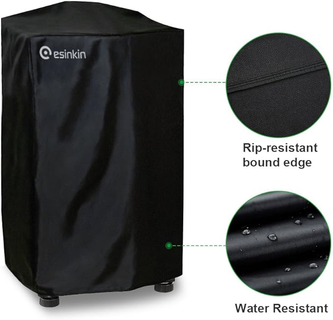 Esinkin 40-Inch Waterproof Electric Smoker Cover for Masterbuilt 40 Inch Electric Smoker, Durable and Conveninet, Black