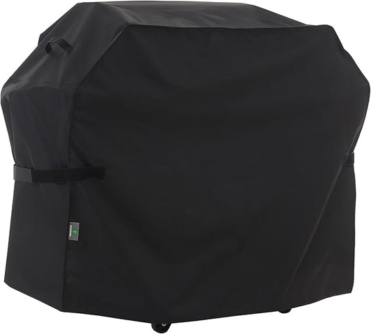 F&J Outdoors Grill Cover, Waterproof Anti-UV for 3-4 Burner Charcoal Gas BBQ, 52Wx25Dx44H in, Black