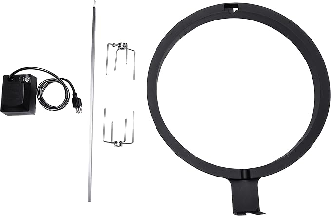 Kamado Joe JoeTisserie Rotisserie Accessory Attachment for 18-inch Classic Joe Grills with Stainless Steel Spit Rods up to 50 lbs of Food, Model KJ-TISSERIENA