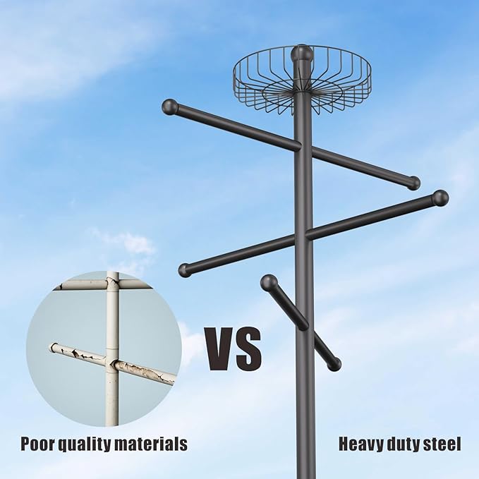 Weighted Pool Towel Rack Outdoor 20 lbs, Removable Pool Towel Holder, Towel Tree for Beach, Pool Outside.