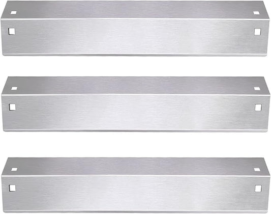 Criditpid Heat Plates Shield Replacement Parts for Char griller 5050, 5650, 3001, 5072, 3008 Grill, Stainless Steel Heat Tent Burner Cover Flame Tamers for Chargriller Duo 5050, King Griller 3008 5252