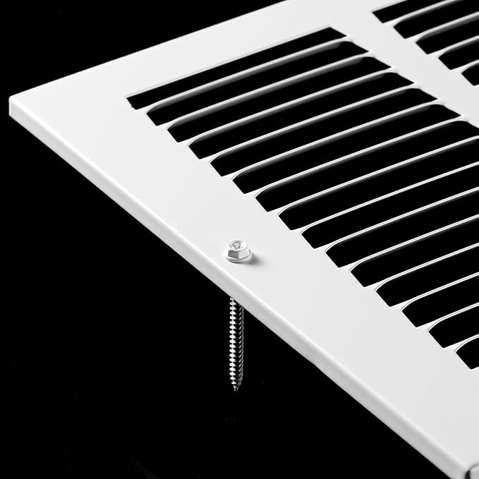 24x10 Return Air Grille(Duct Opening Size),Air Return Vent Cover,Flat Vent Cover,Rejillas De Aire Acondicionado Para Casa,Return Air Grilles,Outer Dimensions:25.75"Wx11.75"H(24"W x 10"H, Duct Opening)