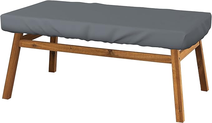 Covers & All Rectangle Table Top Cover, 12 Oz Waterproof UV & Weather Resistant Patio Table Cover, Outdoor Table Cover for Patio Furniture (80" L x 40" W x 5" H, Grey)