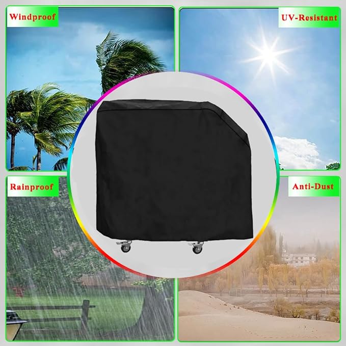 Griddle Cover for Blackstone E-Series 2-Burner 22" Electric Tabletop Griddle with Prep Cart- 600D Grill Cover for Blackstone E Series 22 Electric Griddle, Heavy Duty & Waterproof Outdoor