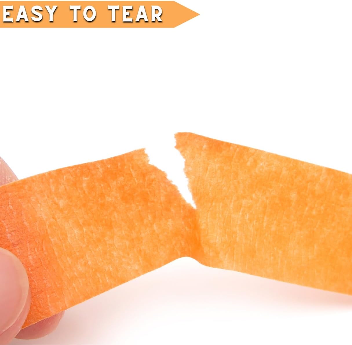 5 Rolls Pinstripe Tape - Masking Tape 1/16", 1/8", 1/4", 1/2", 3/4" - Thin Painters Masking Automotive Tape for DIY, Car, Auto, Paint, Art, Tumblers (Orange)