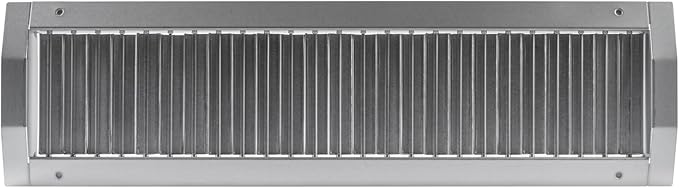 Repa Market 21" x 5" Inch Air Grille for Round Spiral Ducts - Adjustable Single Louvre Blade - Galvanized Ventilation Cover - Side Fit Round Surface Canal Ducting from 9.84" to 35.43" Inches