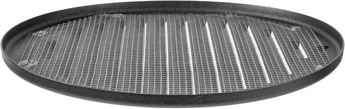 Round Ventilation Grille / 6'' Inch Inside Measurement/Black Metal Air Vent Louver - Inside/Outside use - / 7.25" Inch Outer Measurement
