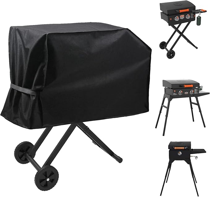 Griddle Cover for Blackstone 22 in Griddle with Hood and Stand, for Blackstone Adventure Ready 17 and 22'' 1891 1935 1939 1967 2020 2341 2350, Heavy Duty Waterproof and UV Resistant