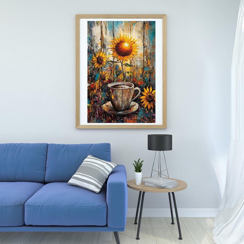 Moohue 14ct Counted Stamped Cross Stitch Kits for Adults Printed Cross Stitch Patterns Art Crafts Cross Stitch Supplies (Flowers 16)