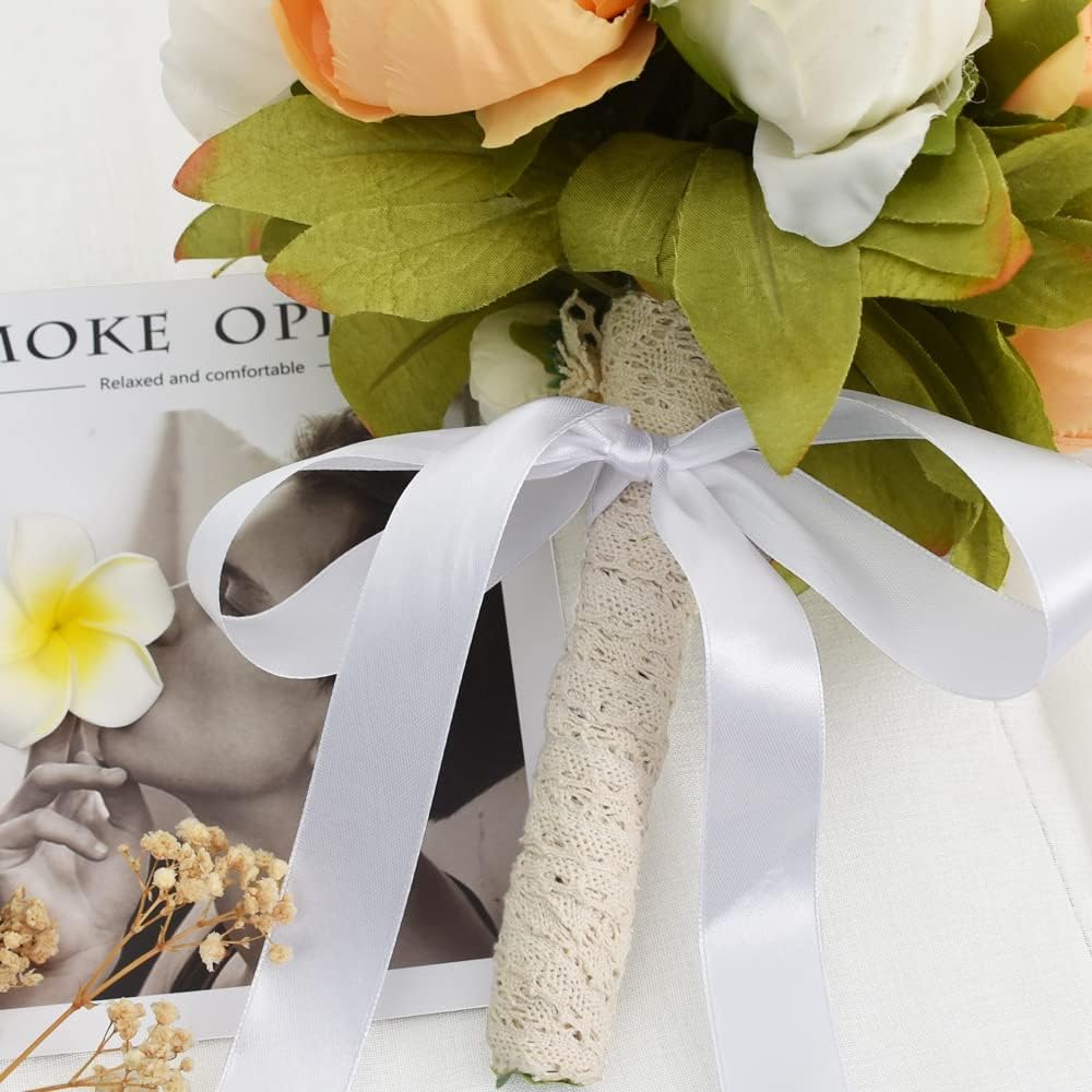 TONIFUL 1 Inch x 100yds White Satin Ribbon, Thin Solid Color Satin Ribbon for Gift Wrapping,Halloween, Hair Bows Making, Wedding Party Decoration, Sewing, Invitation Cards, Floral Bouquets, Christmas