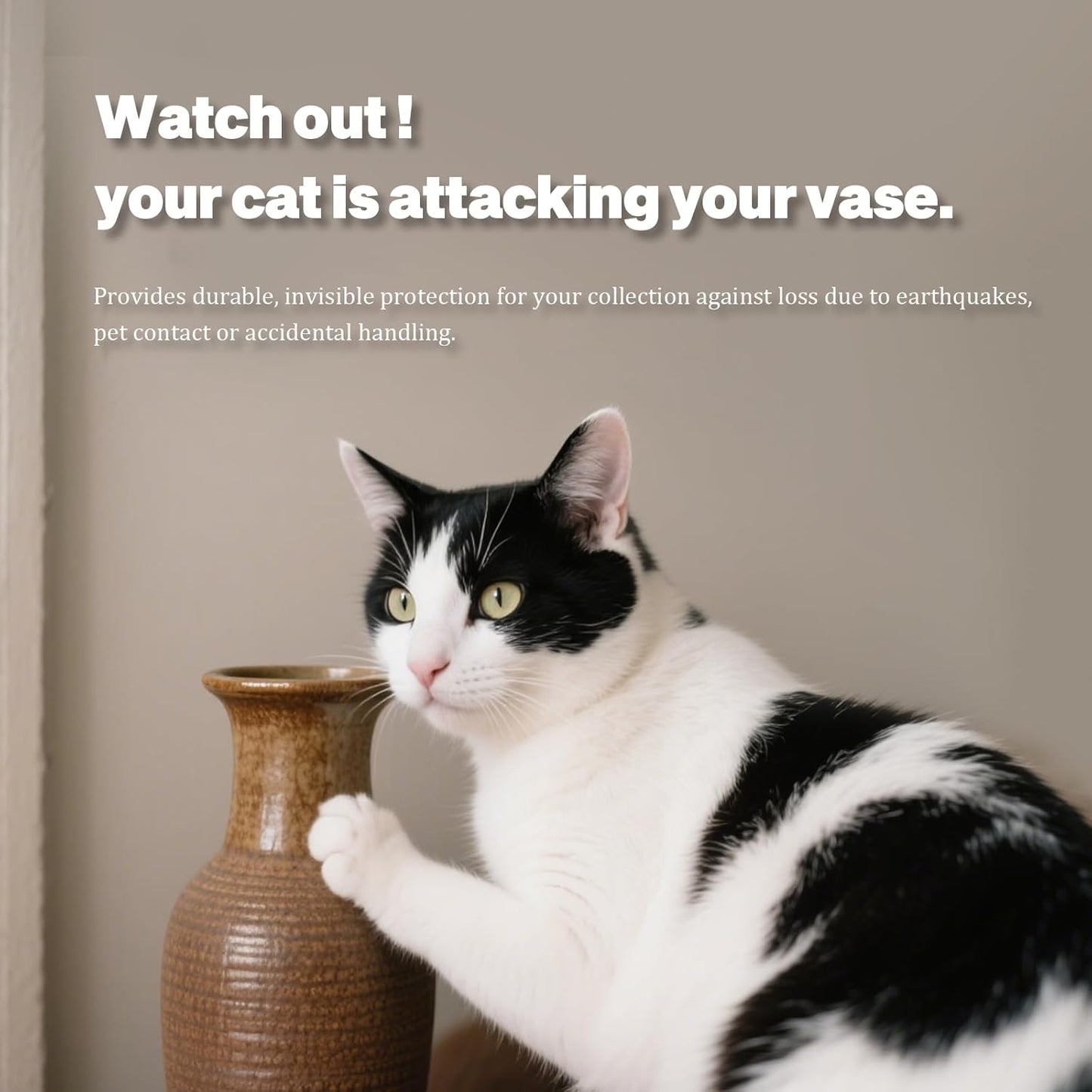 6.07 oz Clear Exhibit Gel for Museum - Safe & Reusable Exhibit Putty Gel for Glass, Antiques, Ceramic, Collectibles & Action Figures, Residue-Free, Removable Exhibit Wax to Protect Your Treasures