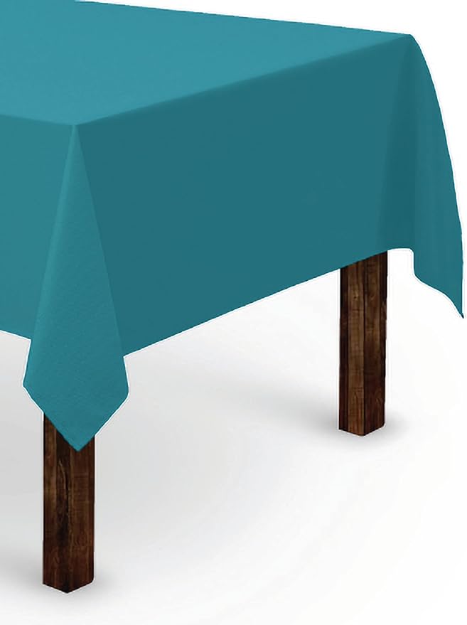 Gee Di Moda Rectangle Tablecloth - 60 x 84 Inch Caribbean Table Cloth for 5 Foot Rectangle Tables - Heavy Duty Washable Fabric - for Holiday Party, Dinner, Weddings, Baby Shower & Events