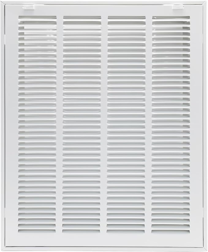 16"W x 20"H [Duct Opening Size] Steel Return Air Filter Grille - Removable Face/Door for 1 inch Filters -HVAC Vent Cover Grill - White [Outer Dimensions: 18 5/8"W X 22 5/8"H]