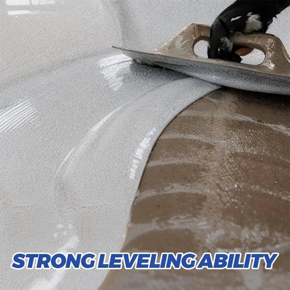 Louis Forest Epoxy Floor Paint, High-Gloss Marble Effect Epoxy Floor Coating (White Hemp Gray,1pcs)