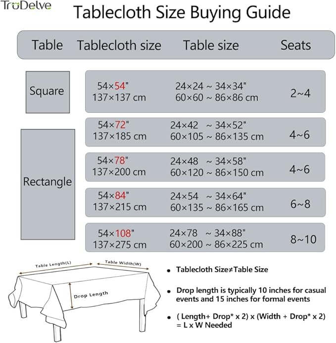 TruDelve Plastic Table Cloth for Rectangle Tables Grey Vinyl Tablecloth Waterproof Wipeable Oilcloth Tablecloths for Parties Dining Table Cover (54'' x 72'', Pure Gray)