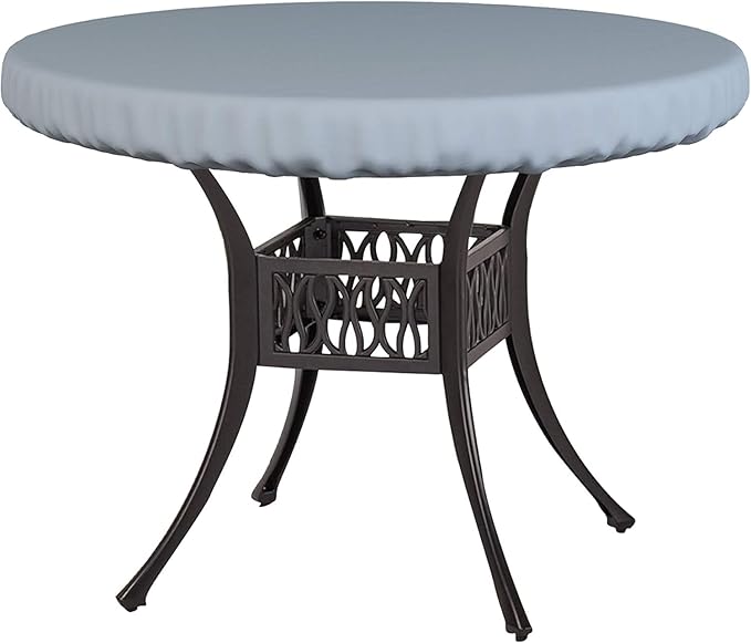 Covers & All Round Table Top Cover, 18 Oz Heavy Duty Waterproof UV & Weather Resistant Patio Table Cover, Outdoor Table Cover for Patio Outdoor Furniture & Coffee Table (44" Dia x 4 H Inches, Gray)