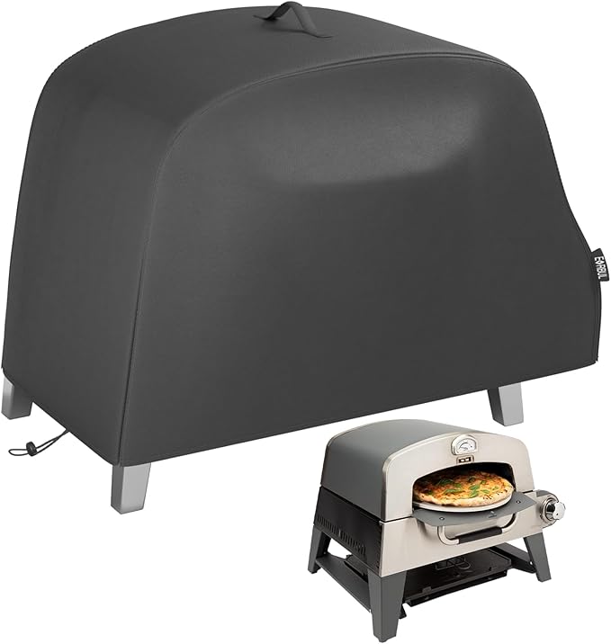 Pizza Oven Grill Cover Outdoor Waterproof 420D Pizza Oven Cover Compatible with Cuisinart CGG-403 3-in-1 Grill, Griddle and Pizza Oven 27.6" L x 21.2" W x 17.5" H