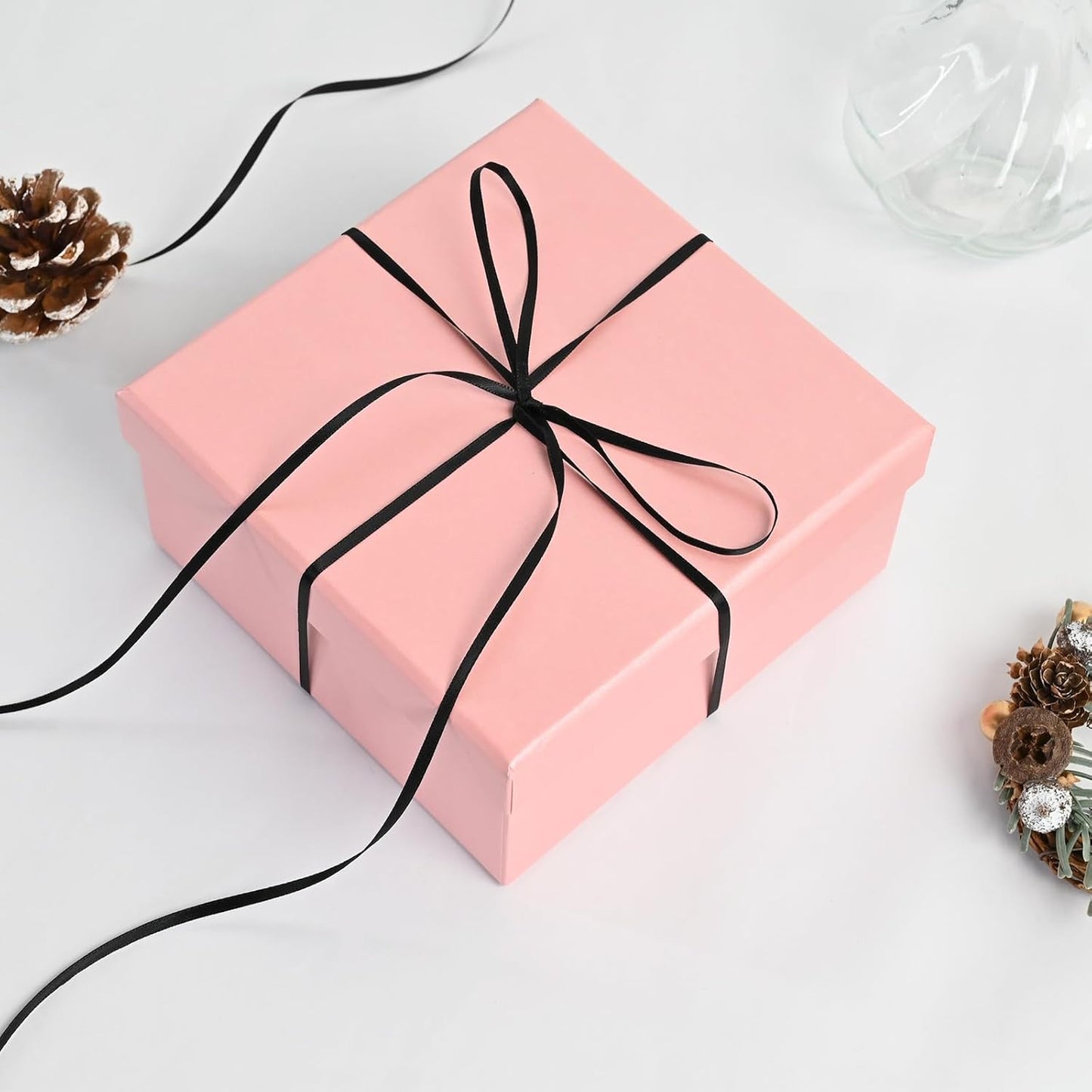 1/8" X 100 Yards Black Satin Thin Ribbon Solid Color Double Faced Ribbons Perfect for Crafts Wedding Decor Bow Making Arts Sewing and More