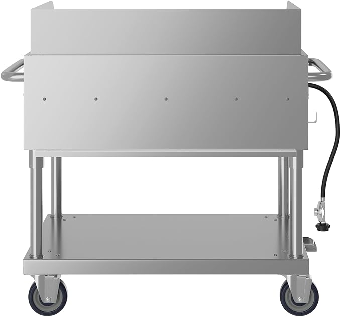 36 in. Commercial Outdoor Propane Grill with Griddle in Stainless-Steel, ETL Listed (CGKIT3-36G)