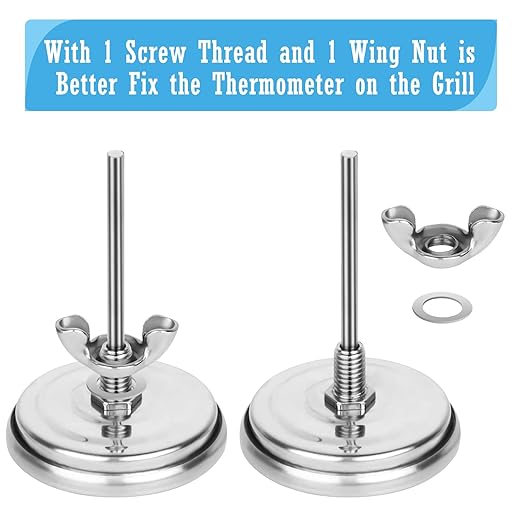 BBQ Thermometer Gauge - Charcoal Grill Pit Smoker Temp Gauge Grill Thermometer with Fahrenheit and Heat Indicator (1 Pack)
