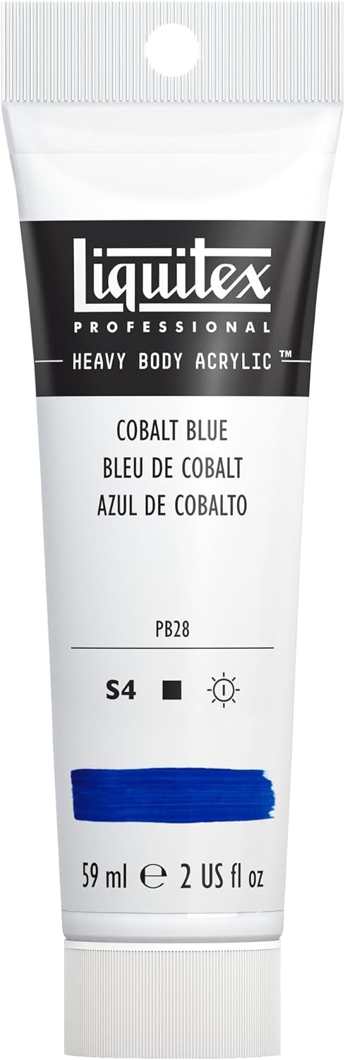 Liquitex Professional Heavy Body Acrylic Paint, 2-oz (59ml) Tube, Cobalt Blue