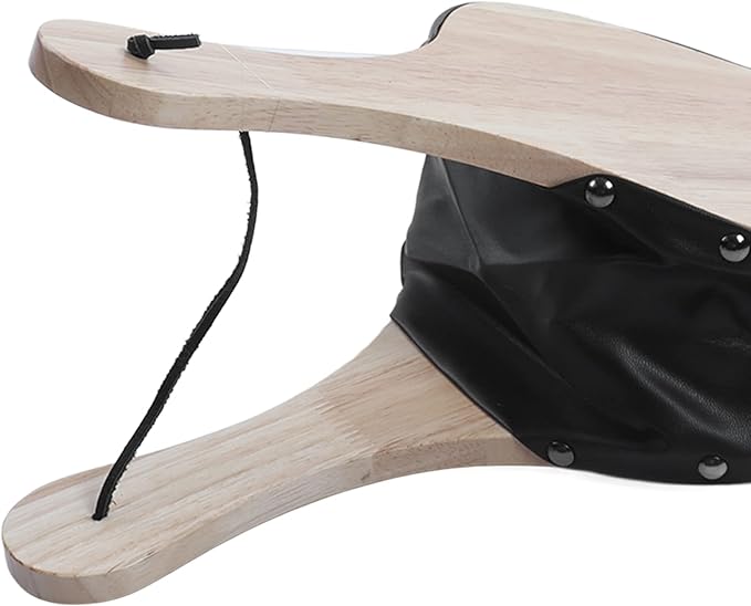 AMAKO Fireplace Bellow Manual Operation Durable Solidwood Heatproof Leather Widely Used Fire Blower for BBQ Camping Fireplace