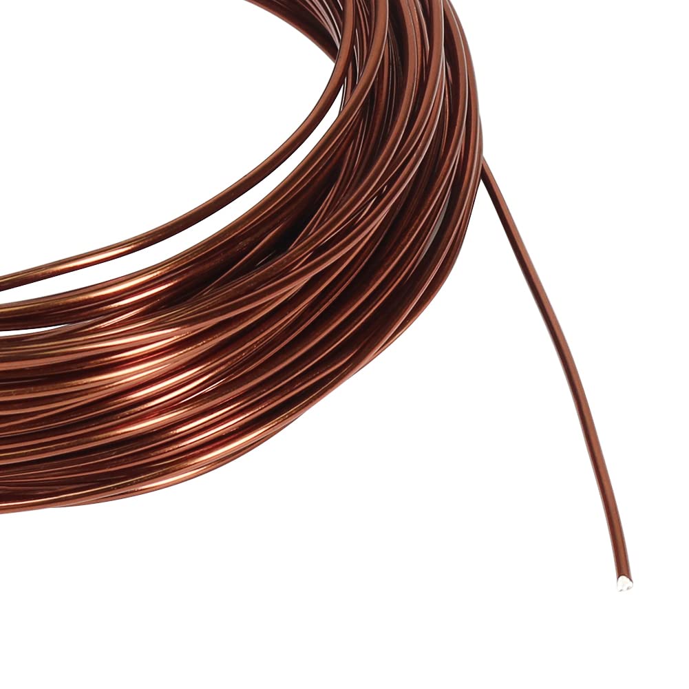 Tenn Well 12 Gauge Aluminum Wire, 100 Feet 2mm Bendable Craft Wire for Bonsai Training, Floral Making, Sculpting, Armature, Jewelry Making (Bronze)