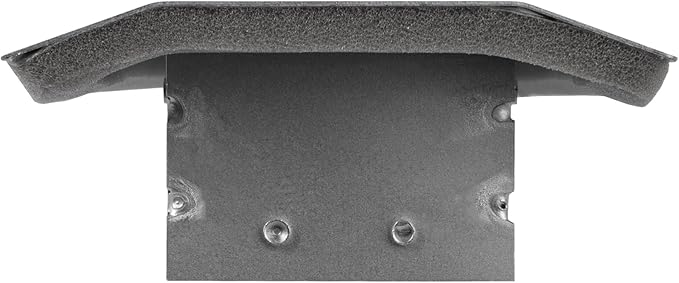 Repa Market 13" x 3" Inch Air Exhaust Grille for Round Ducts - 2 Adjustable Louvre Blades - Galvanized Air Supply Vent Cover - Side Fit Round Surface Canal Ducting from 6.30" to 15.74" Inches