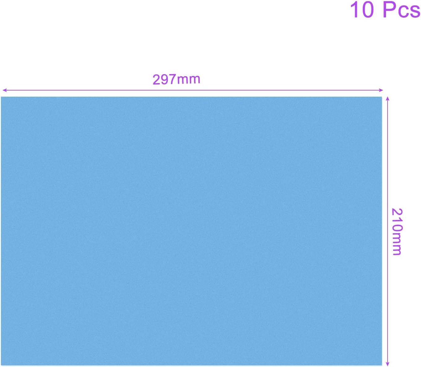 DMiotech 10Pcs Correction Gel Light Filter Overlay Transparent Plastic PVC Sheets Matte Blue for Photo，Film,Video