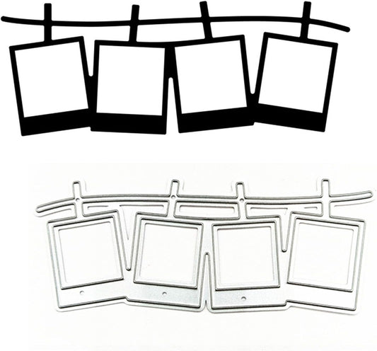 Cutting Dies Metal Stencils Scrapbooking Tools DIY Embossing Template for Paper Card Making Album Arts Crafts Supplies (Photos-8.4x3.3cm)