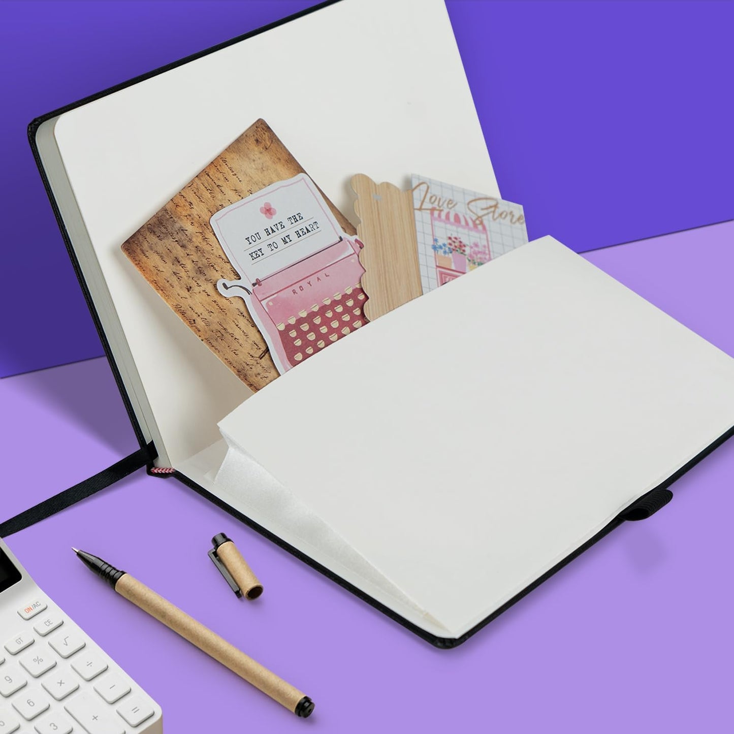 8 Pack Black Lined Journal Notebooks for Work, Travel, College, (A5 Size 100 GSM Thick Paper) - Classic Ruled, Hardcover Notepad for Writing 160 Pages, 5.5 x 8.3 inch, Multipack Journals