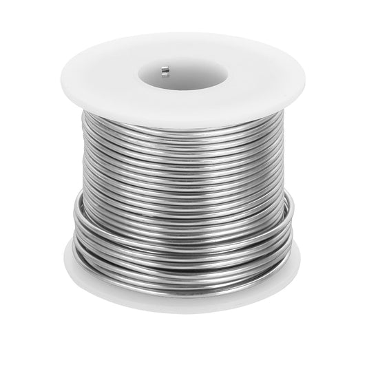 MECCANIXITY 12 Gauge Anodized Aluminum Craft Wire Bendable Bonsai Training Wire 98 Feet 2mm for Sculpting Crafts Wreath Floral Beading Jewelry Making, Silver Tone