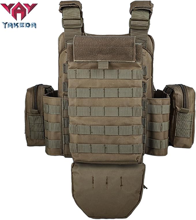 YAKEDA Outdoor Removable CS Training Vest, Molle Breathable Training Quick Adjustable Game Vest