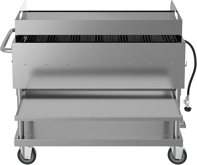 48 in. Commercial Outdoor Propane Gas Grill with Griddle, ETL Listed in Stainless-Steel (CGKIT4-48G)