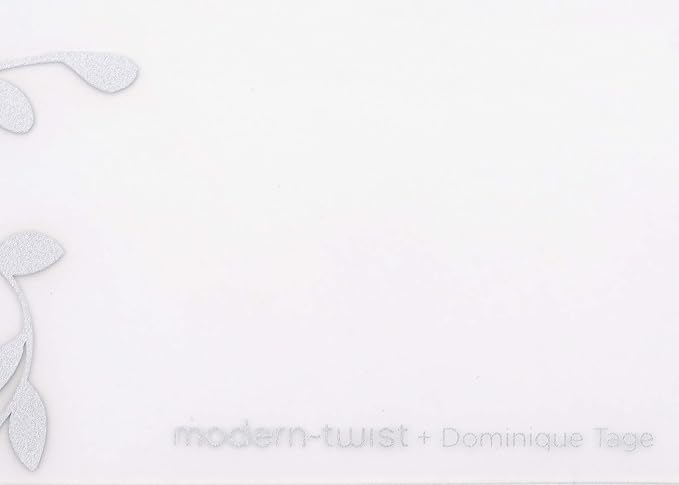 MODERN-TWIST Jardin Print Placemat-100% Plastic Free Silicone Tabletop, Dining, Decoration, Modern Design, Silver