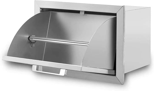 Stainless Steel Paper Towel Holder Drawer 17W11.25H8.75D Works with Your Grilling or Prep Zones for Easy & Quick Cleanup