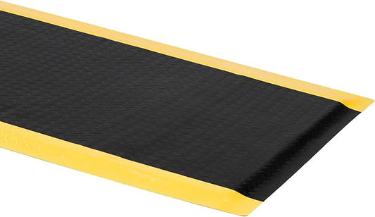 2 x 7 FT Anti Fatigue Mats Industrial 15/16 Inch Thick Soft Sponge Ergonomic Mat Durable Heavy Duty Diamond Plate for Standing Non Slip Industrial Grade Floor Mat for Leg & Back Pain