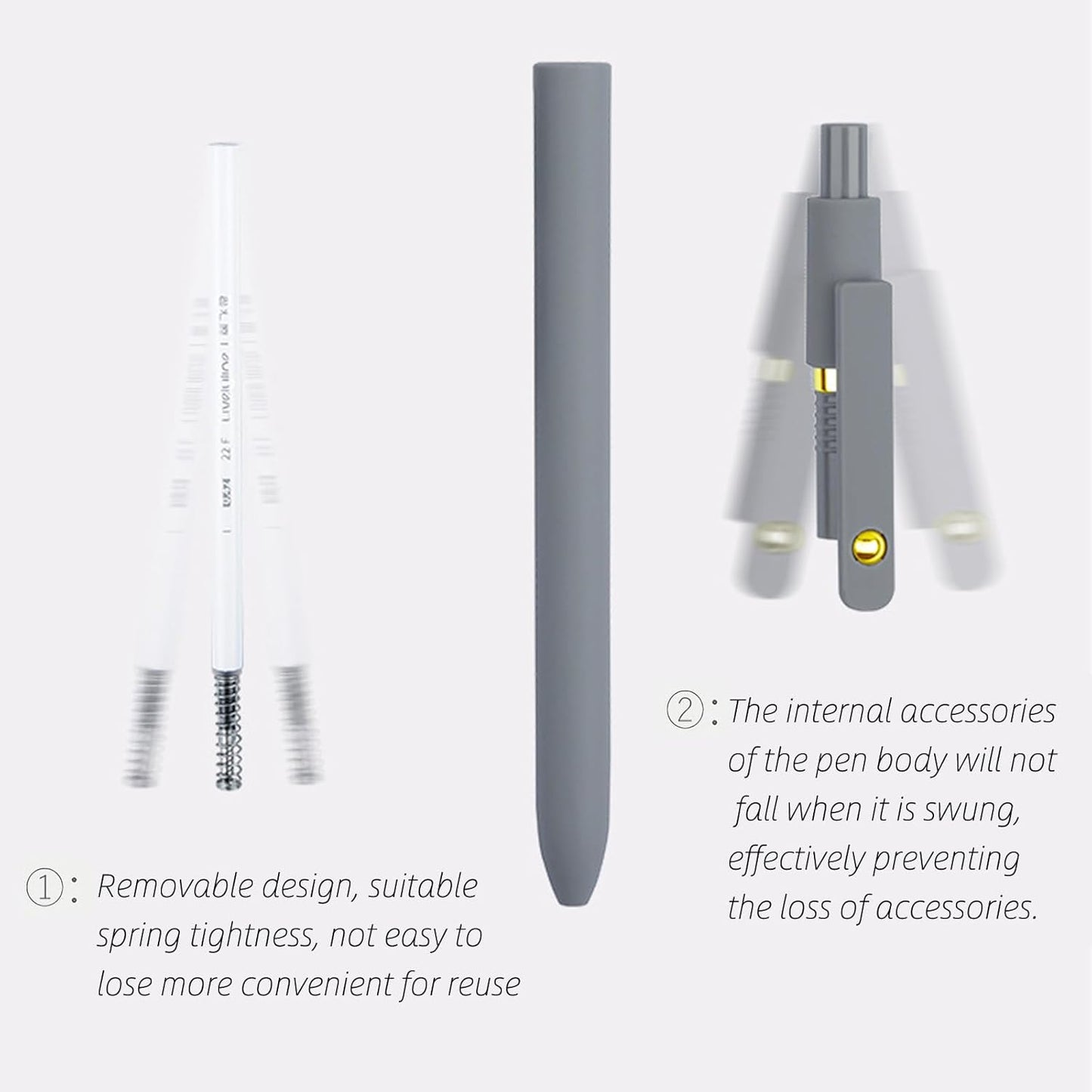 Gel Pens, 6 Pcs 0.5mm Fine Point Smooth Writing Pens Cute Pens, High-End Series Black Ink Pens for Journaling Note Taking, School Office Supplies for Women Men (6 Pcs Gold Morandi)