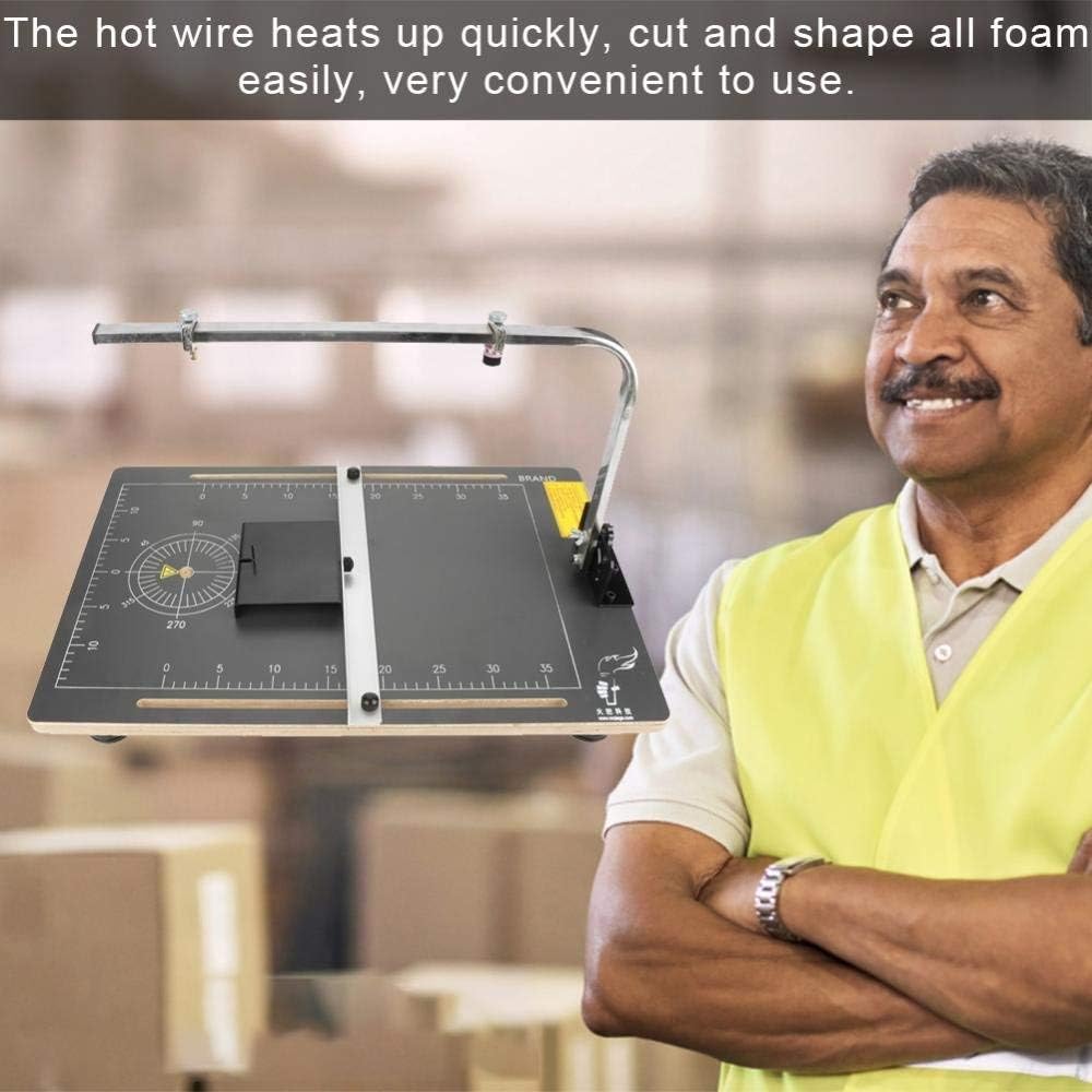 Foam Cutting Machine,Board Hot Wire Styrofoam Cutter Foam Cutting Tool Working Table Craft Machine 110V (US Stock)