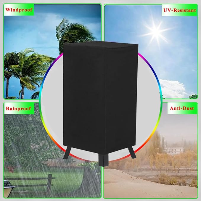 30 Inch Electric Smoker Cover for Masterbuilt, Waterproof Grill Cover for Masterbuilt 30-Inch Digital Vertical BBQ Smoker Outdoor, Black
