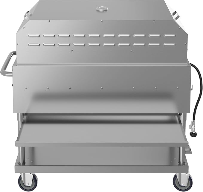 48 in. Commercial Outdoor Propane Gas Grill With Pizza Oven, ETL Listed in Stainless-Steel (CGKIT4-48P)