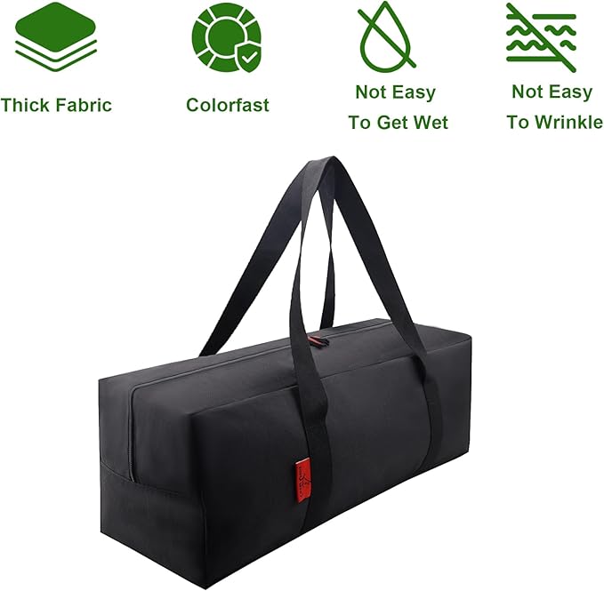 24" Grill Tool Organizer, BBQ Tool Storage Bag - Heavy-Duty Storage Bag Waterproof 600D Oxford, Folding Design Gift for Camping, Tailgates, Outdoor BBQ Parties (24" Lx8 Wx8 H)
