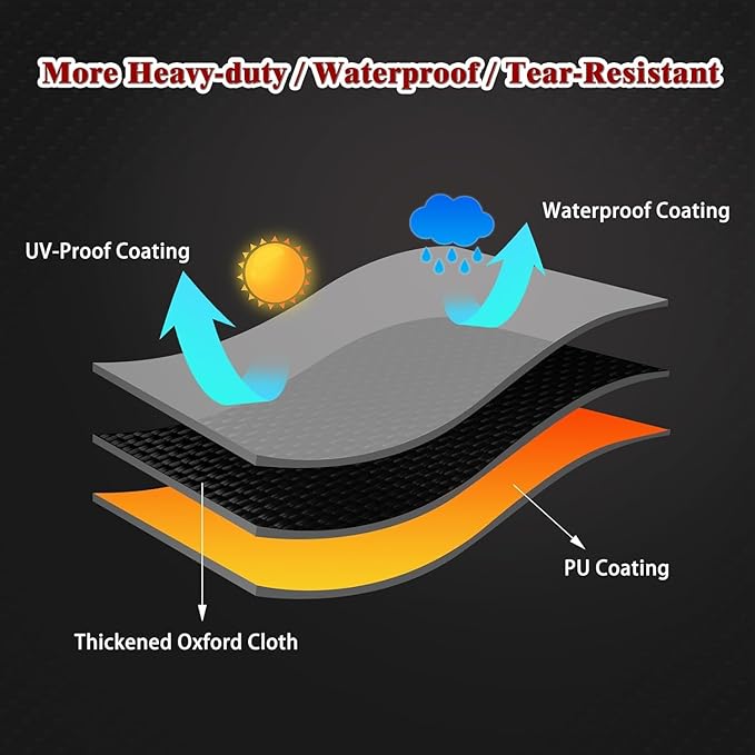 Charcoal Grills Cover for SNS Grills 22", 420D Heavy Duty Water-Resistant BBQ Grill Cover Outdoor Grill Cover Waterproof Griddle Covers with Drawstring, Black