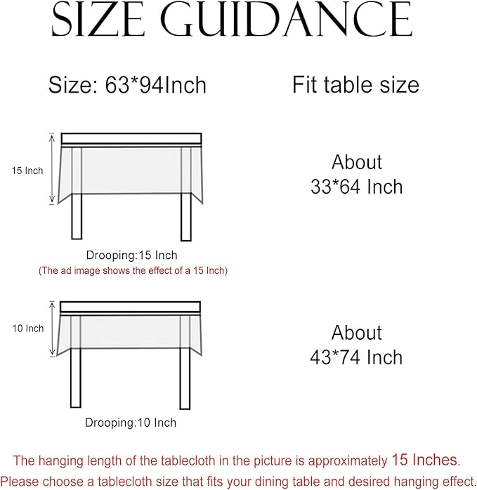 Beige Linen Long Rectangle Tablecloth,Vintage Indian Style Soft and Colorfast Floral Tablecloths,Decor Table Cover for Kitchen,Dining,Thanksgiving,Christmas,63"*94"-Flowershadow E
